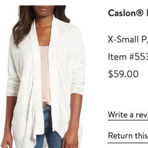 Caslon XSP White Cardigan